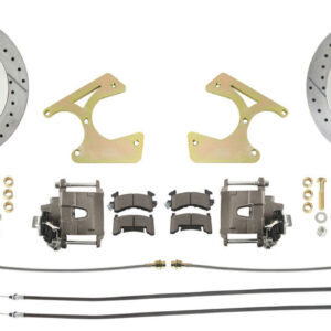 1963-1987 Chevy C10 Truck Rear 6 Lug Drilled & Slotted Disc Brake Kit