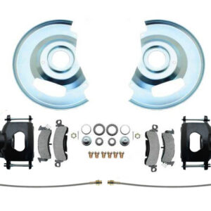 DBK6370LX-B Chevy Truck 6 Lug Disc Brake Conversion Wheel Kit Powder Coated Black Calipers